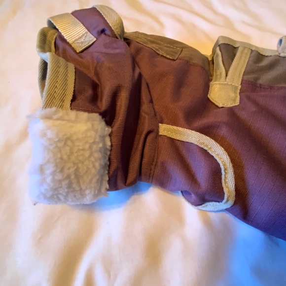 Hunter Insulated Mauve/Gray Winter Dog Coat (16” Length) - Picture 2 of 10